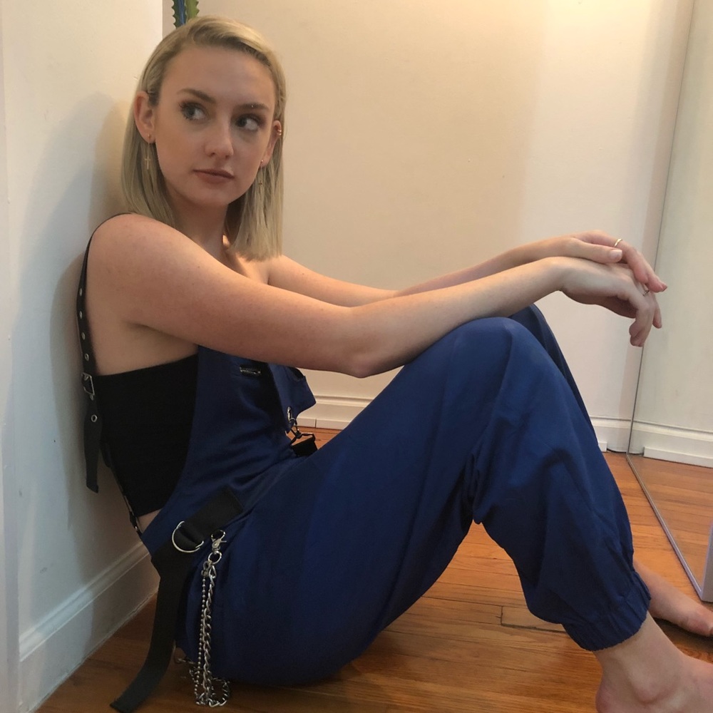 Blue jumpsuit overalls - Picture 3 of 3